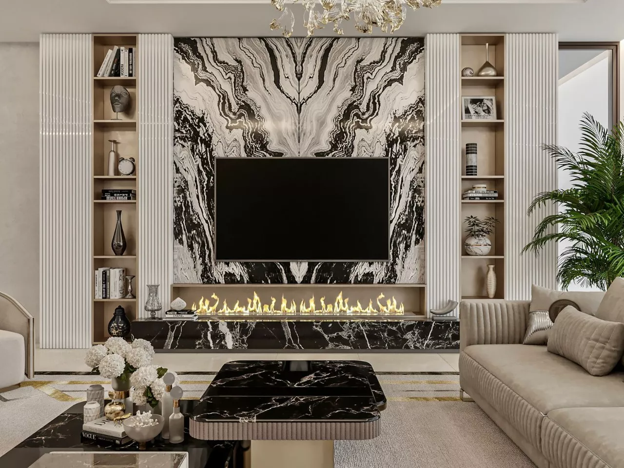 Experience Ultimate Luxury: Dubai's Exquisite Living Room Interiors & Furniture