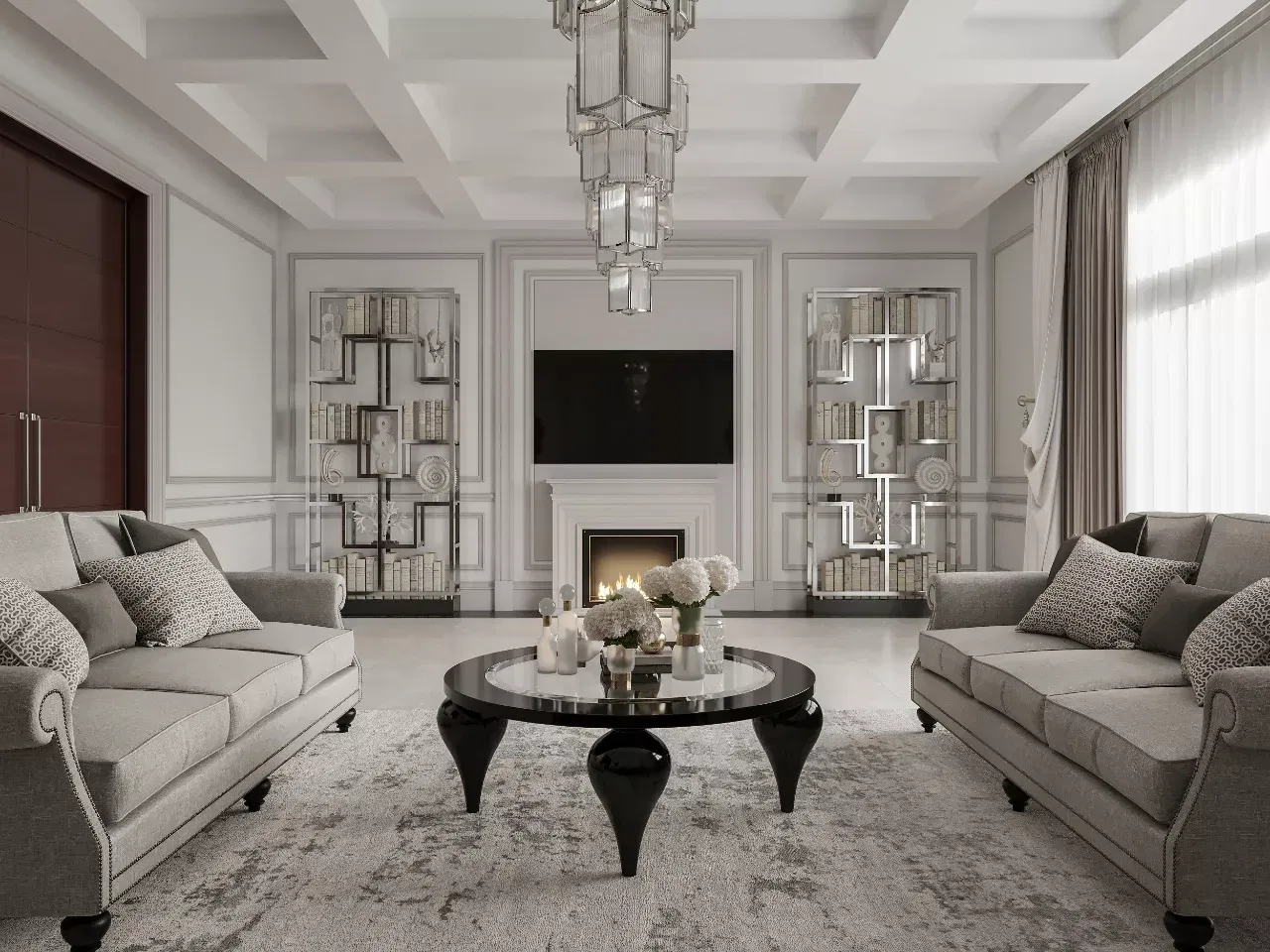 كشف أسرار تصميم غرفة المعيشة الفاخرة في دبي