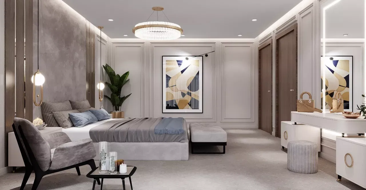 أفكار تصميم غرفة نوم رئيسية مودرن: ملاذ أنيق وعصري