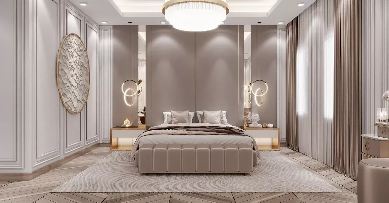 كشف أسرار تصميم غرفة نوم فاخرة دبي