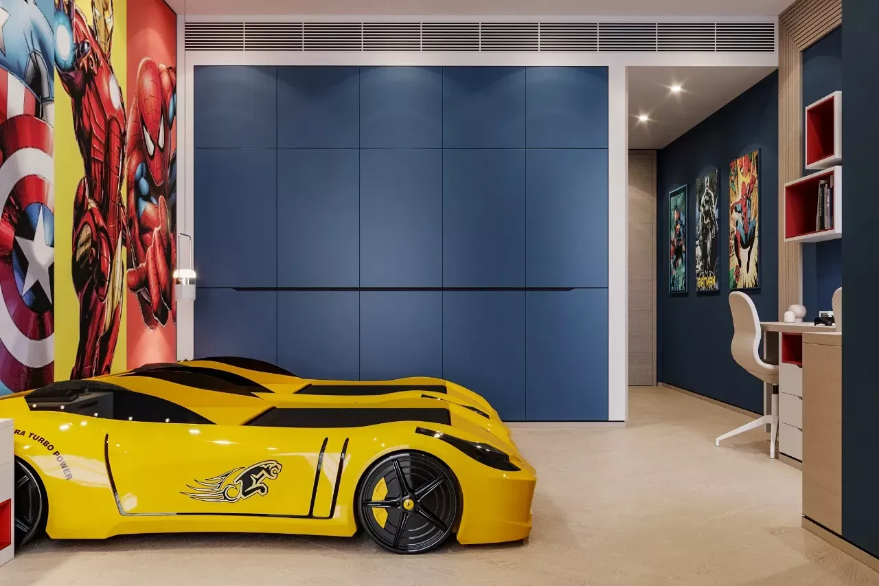 تصميم داخلي مبتكر وجذاب لغرف نوم الأطفال