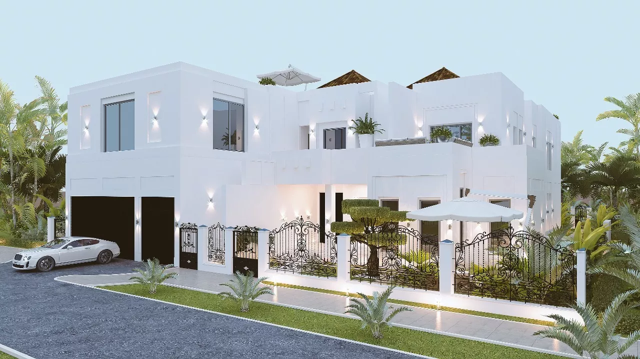 واحة خارجية فاخرة: تصميم حدائق وحدائق لفلل دبي