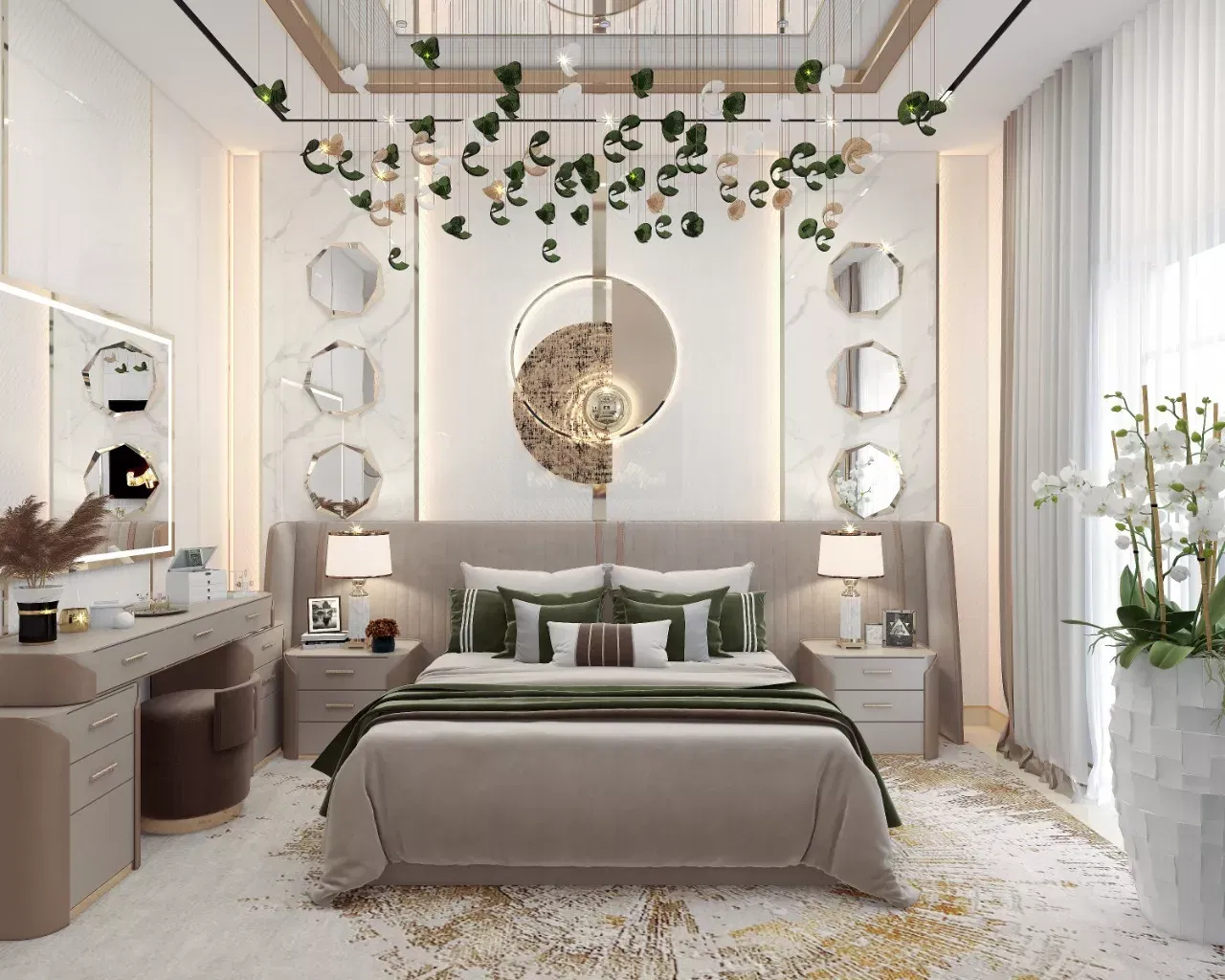 تصميم غرف نوم فاخرة وأنيقة