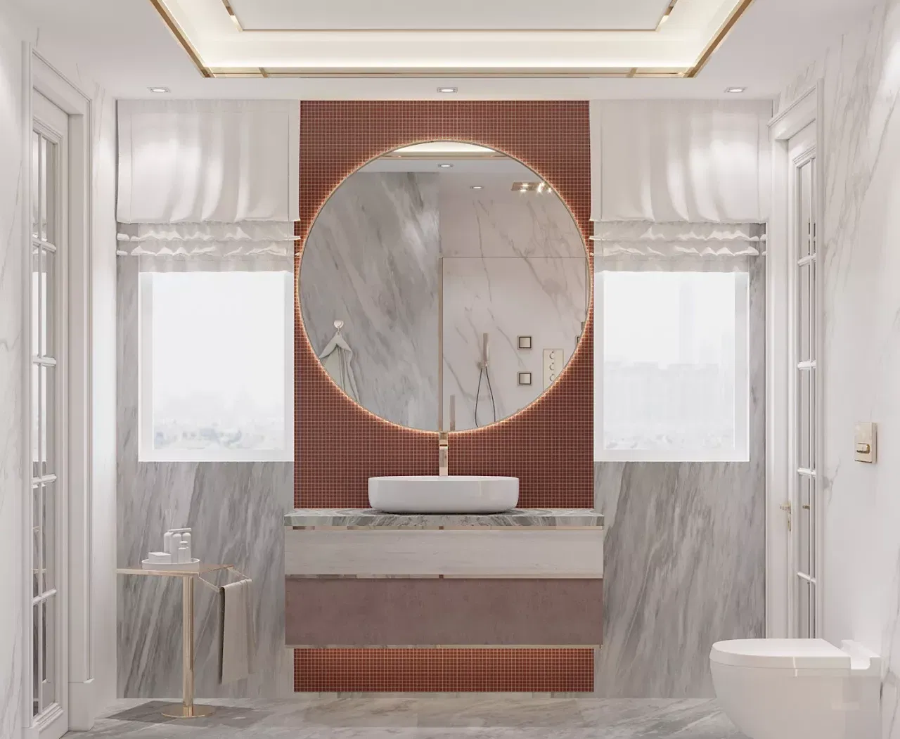 استراتيجيات تصميم حمامات دبي: دليل عملي للرفاهية والوظيفة