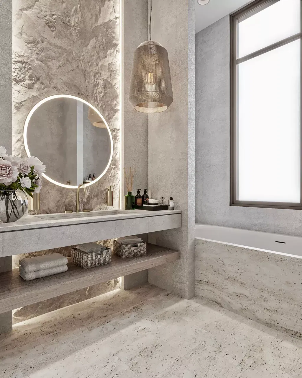 دليل تصاميم حمامات دبي الأنيقة والبسيطة