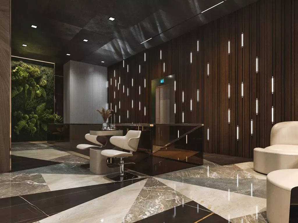 تصاميم ردهة مكتب فاخرة في دبي