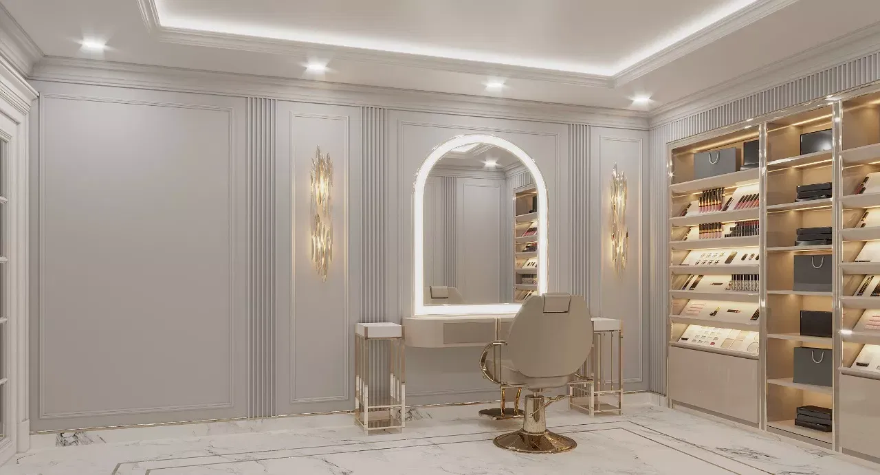 تصاميم داخلية فاخرة لصالونات التجميل في دبي — جولة بصرية