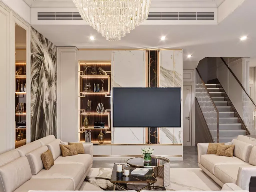 تاونهاوس داماك هيلز: تصميم داخلي فاخر من أنطونوفيتش ديزاين