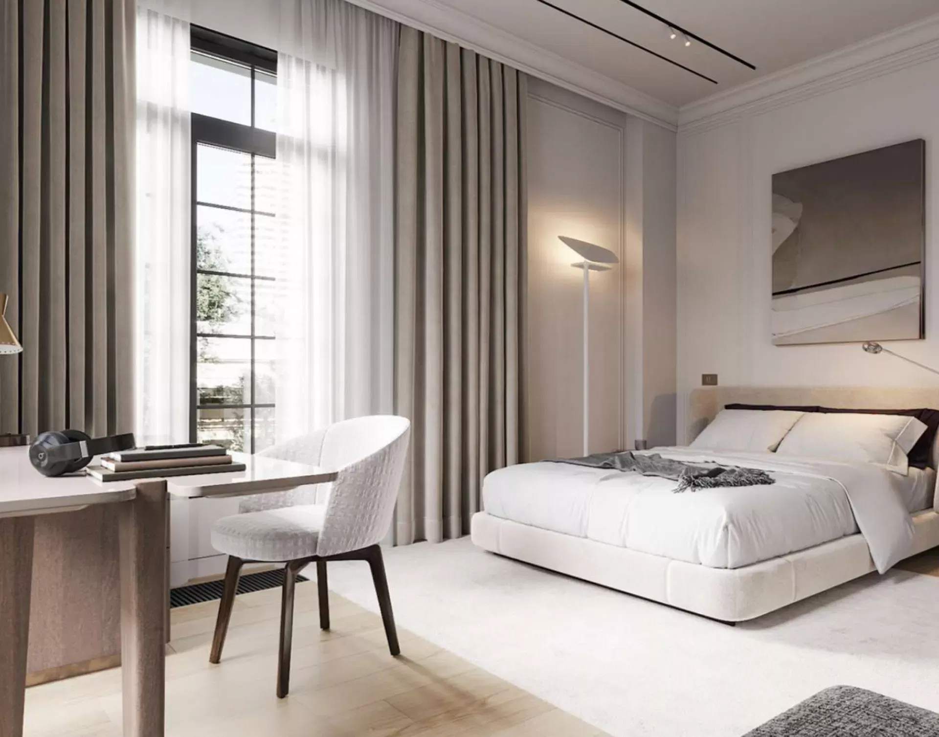 تصاميم غرف نوم أنيقة وراقية في دبي
