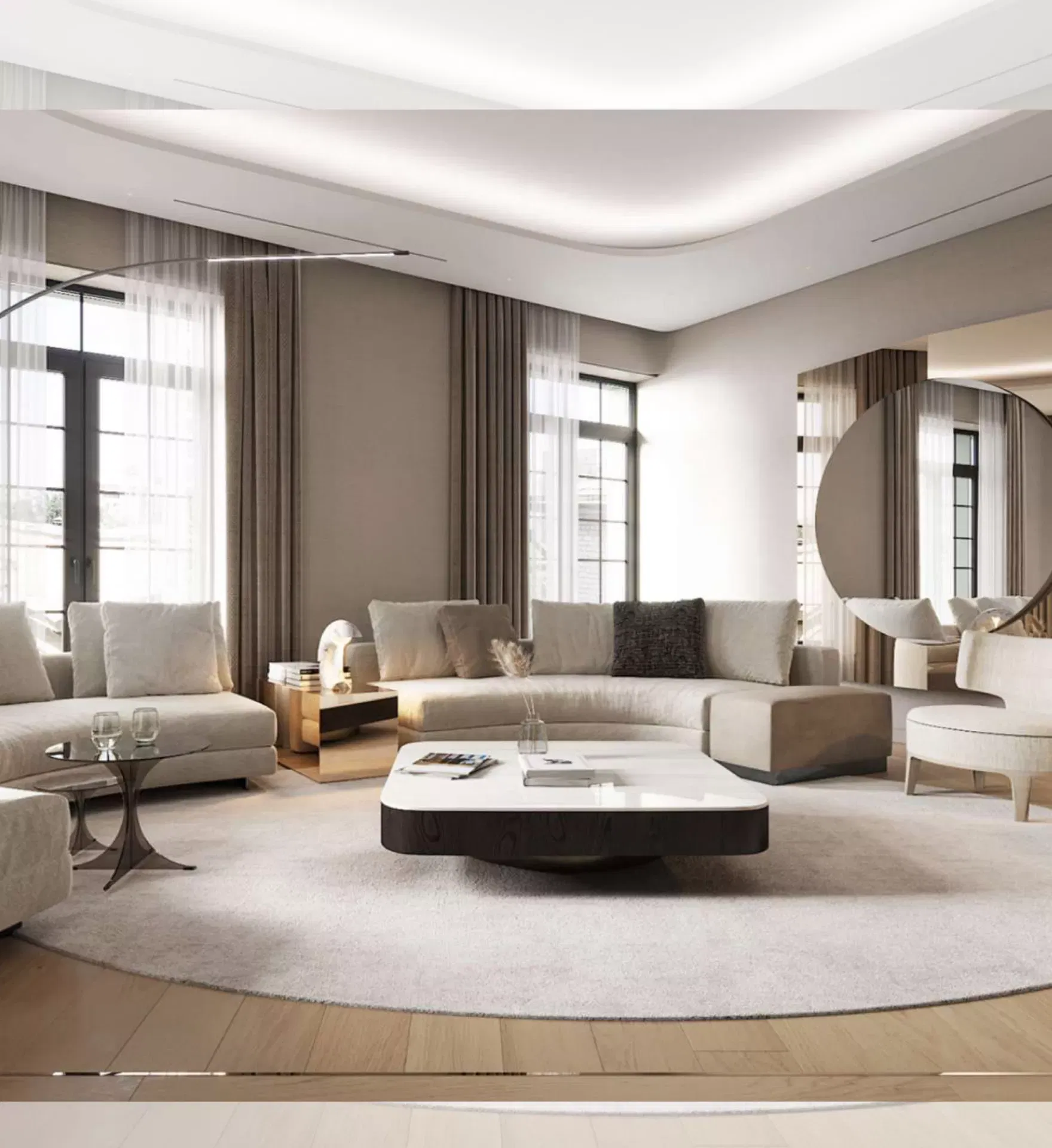 إتقان تصميم غرفة المعيشة في شقتك بدبي