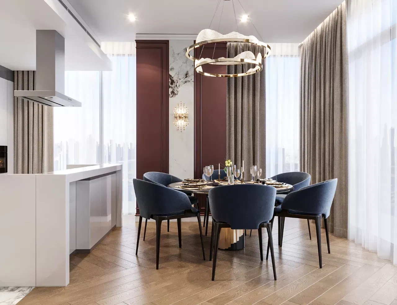 اقتراحات لغرفة طعام فاخرة في دبي
