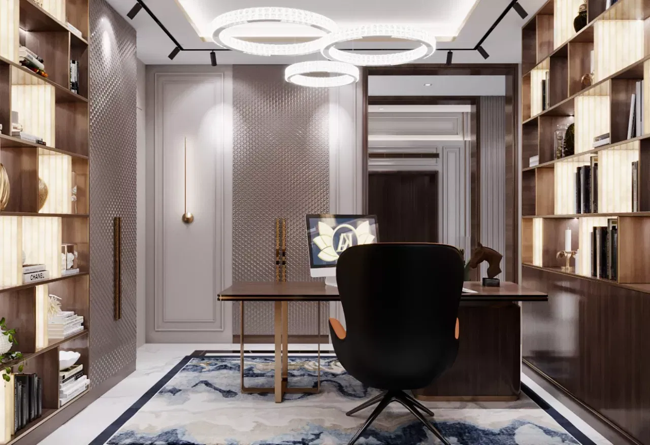 اختيار أثاث مكتب منزلي فاخر لمكتبك في دبي