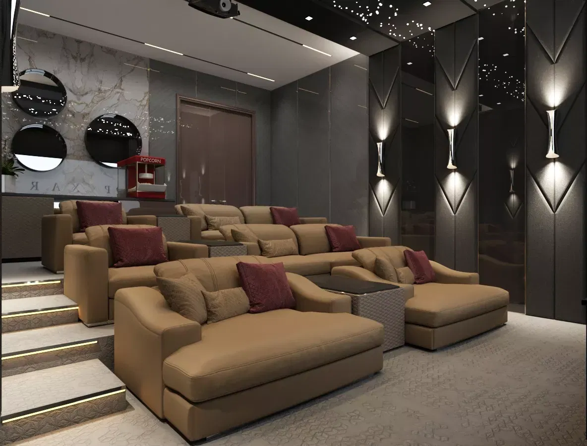 أفكار تصميم المسرح المنزلي لتجربة سينمائية لا مثيل لها