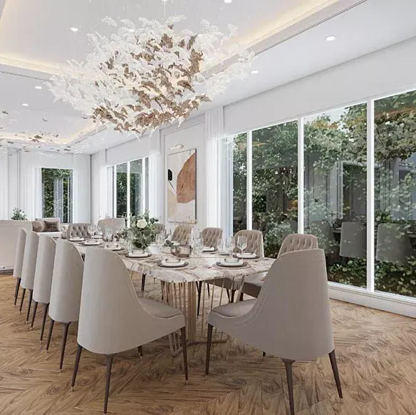 إتقان تصميم غرفة الطعام: نصائح خبراء للنتيجة الفاخرة