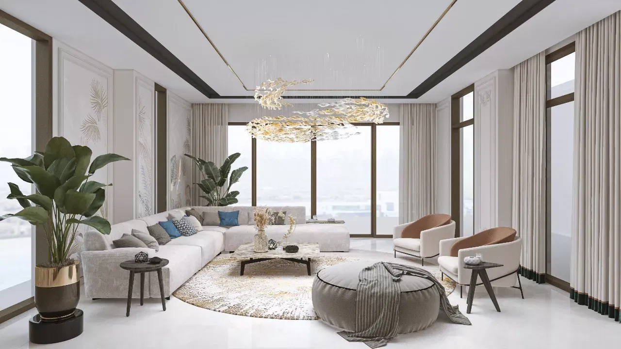 ارتقِ بمنزلك: أساسيات غرفة المعيشة الفاخرة