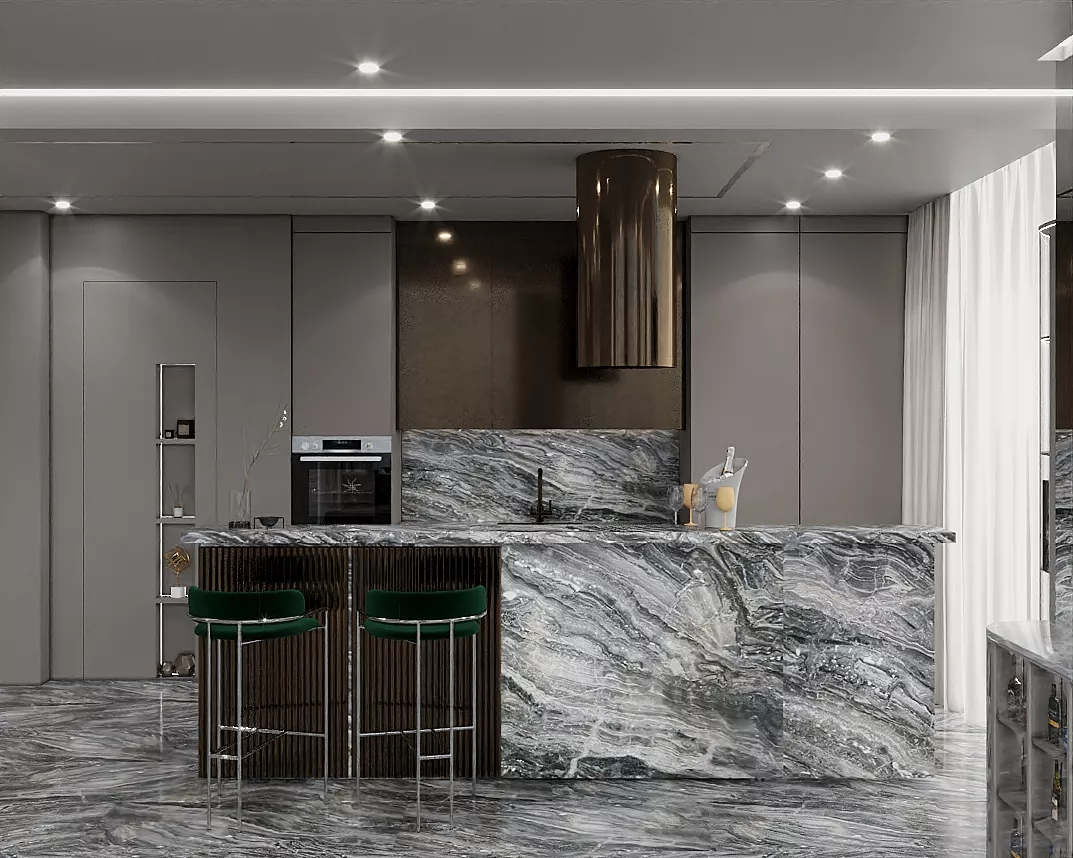 Selecting the Ideal Marble for an Exquisite Luxury Kitchen Interior
