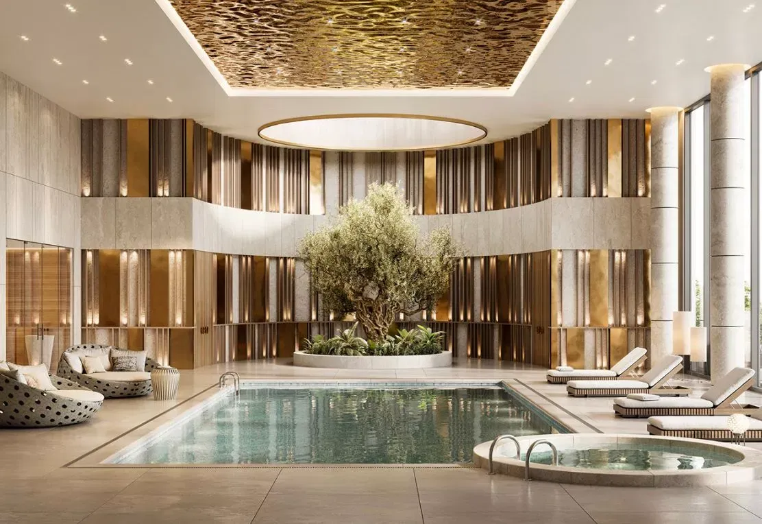 Exquisite Resort and Spa Interior Design with a Fitness Center