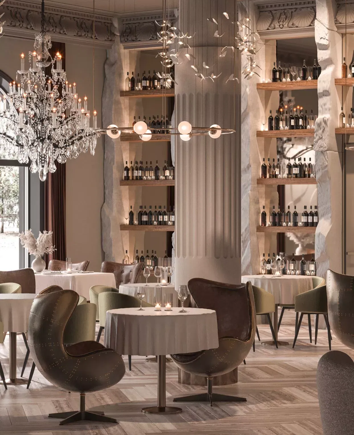 Savoring Elegance for Luxurious Restaurant Interior Design