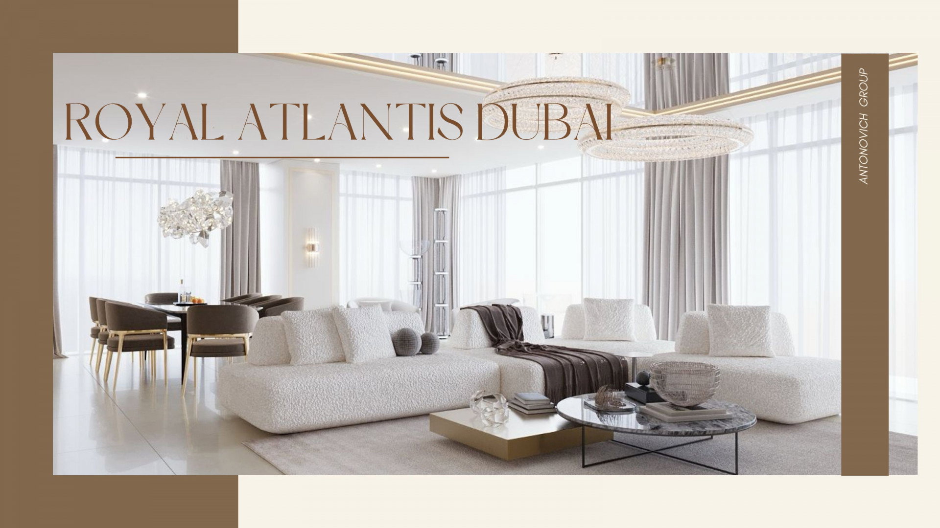 Апартаменты Royal Atlantis: интерьер и fit-out от Антонович Дизайн (Antonovich Group)