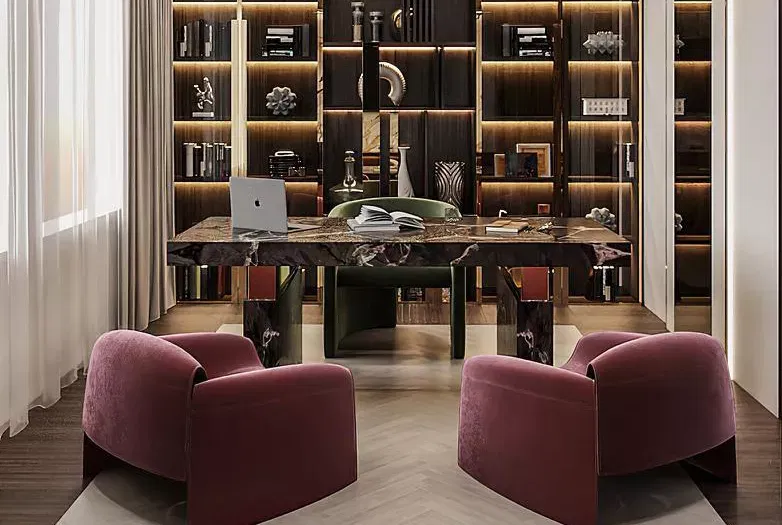 نصائح لإنشاء مكتب منزلي فاخر وأنيق