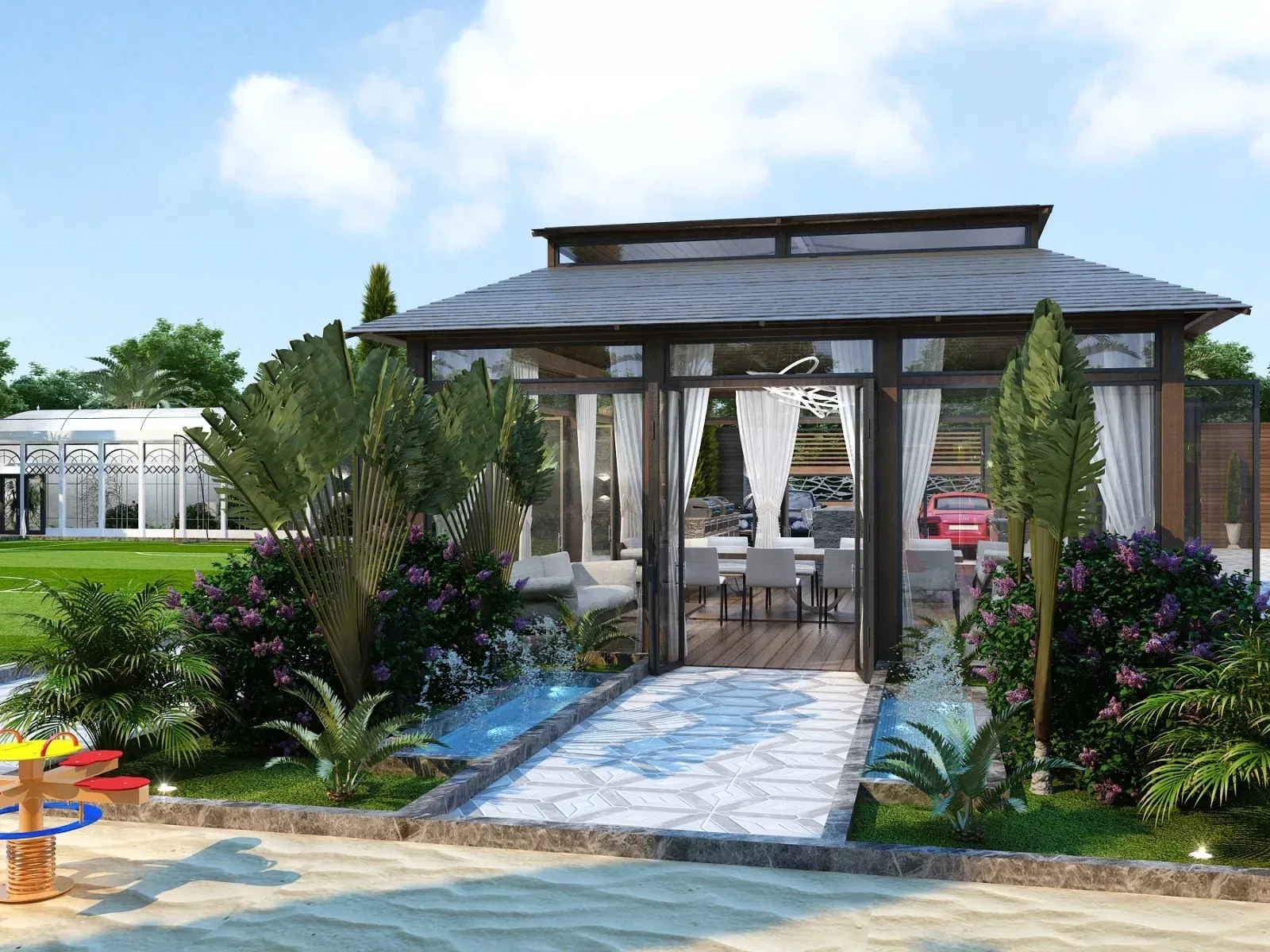 Exquisite Features for an Upscale Swimming Pool Design