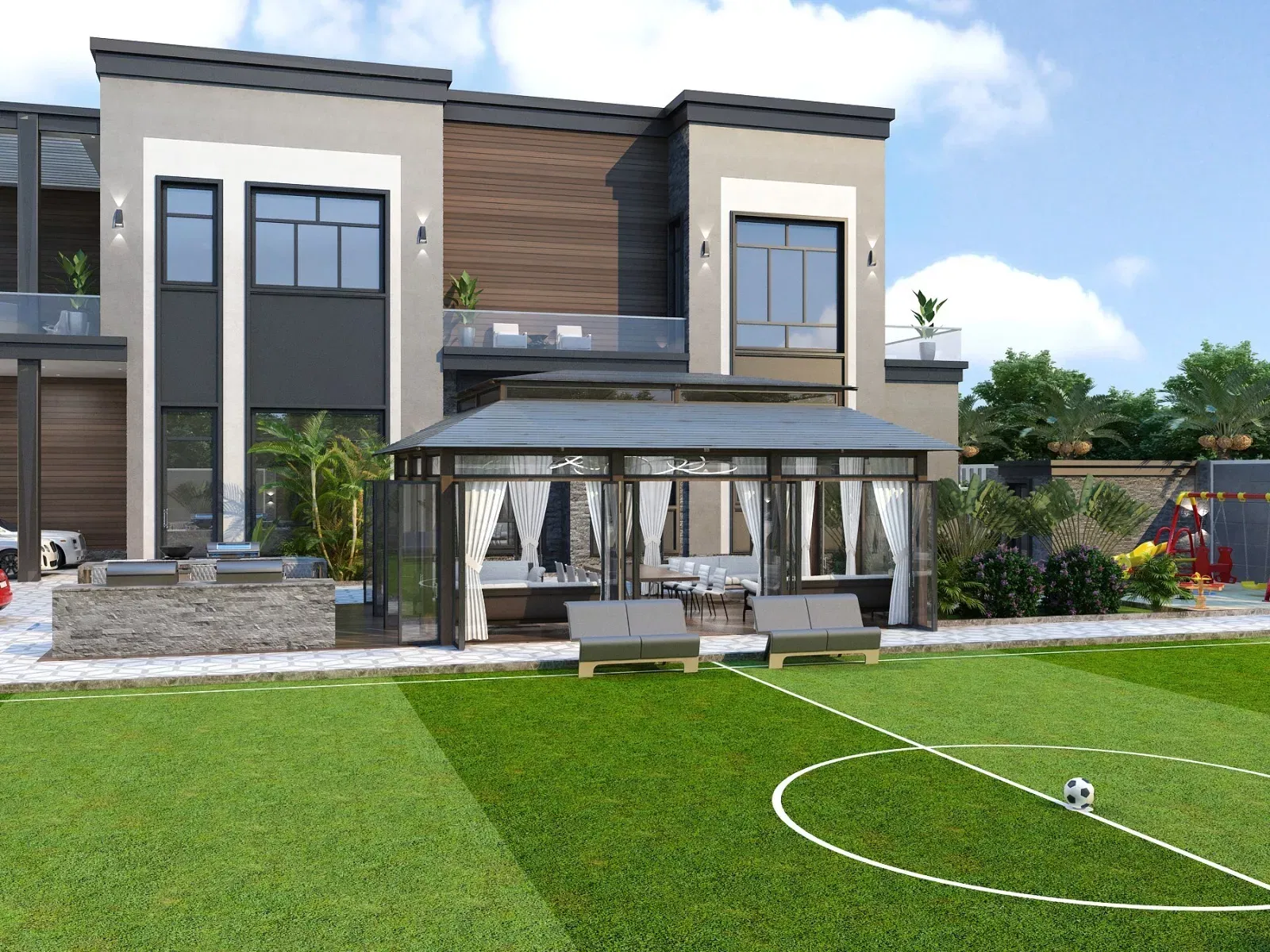 Exquisite Luxury Villa Landscape and Pool Designs in Dubai