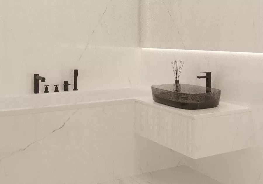 Elegant Minimalist Bathroom Designs in Abu Dhabi