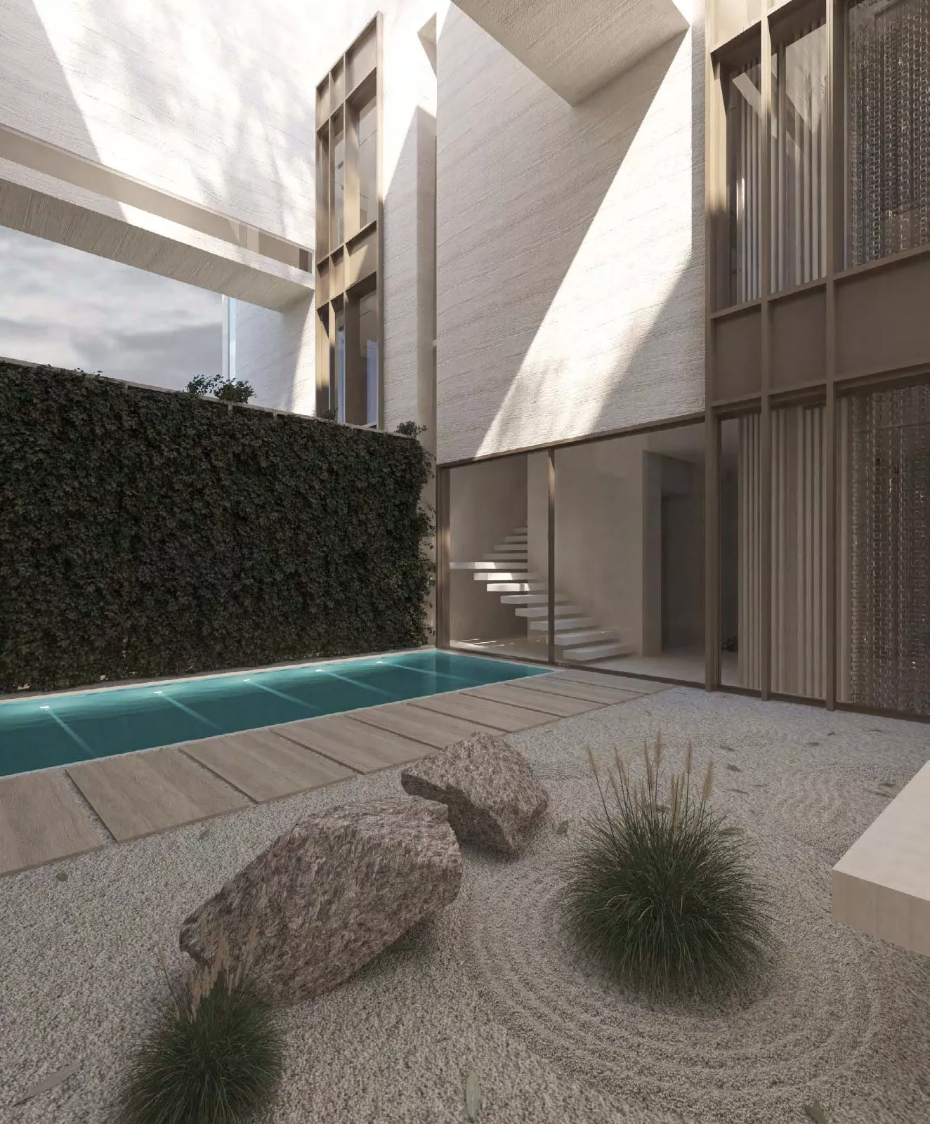 هندسة مسابح فاخرة للمنازل — اندماج الأناقة والترفيه