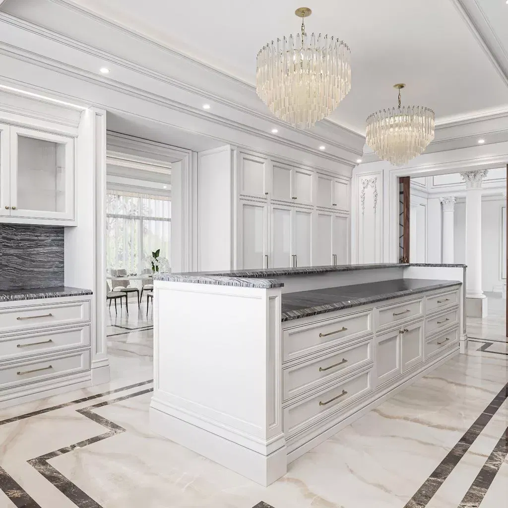 Marble in Luxury Kitchen Interior Design