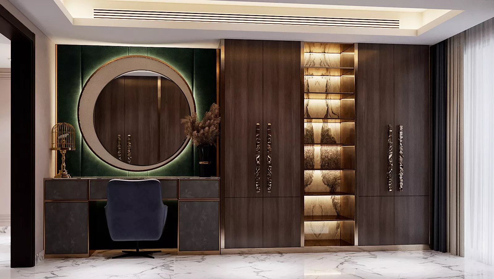 Cabinets for Luxury Bedroom Interior Design