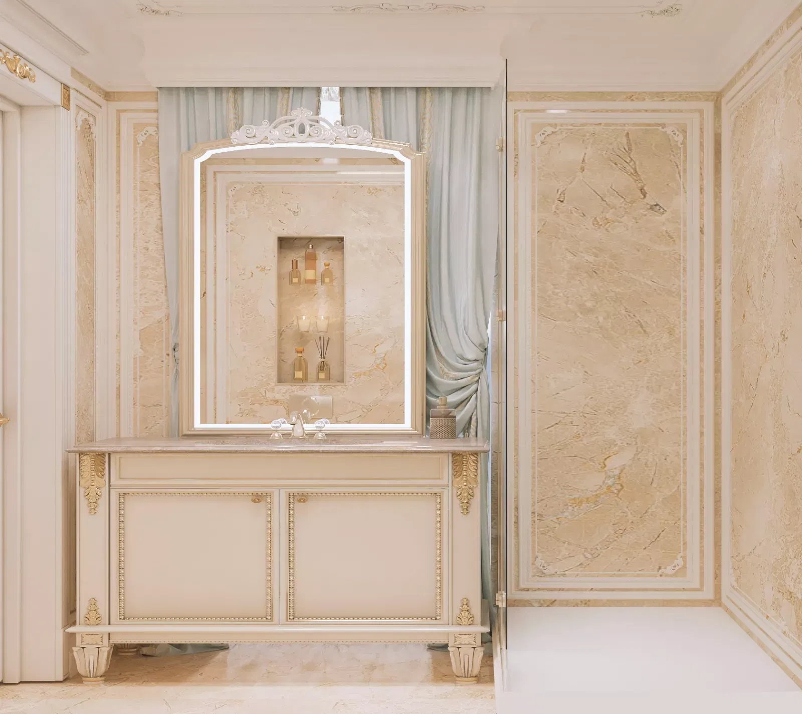 The Timeless Allure of Classic Bathroom Interior Design by The Antonovich Group