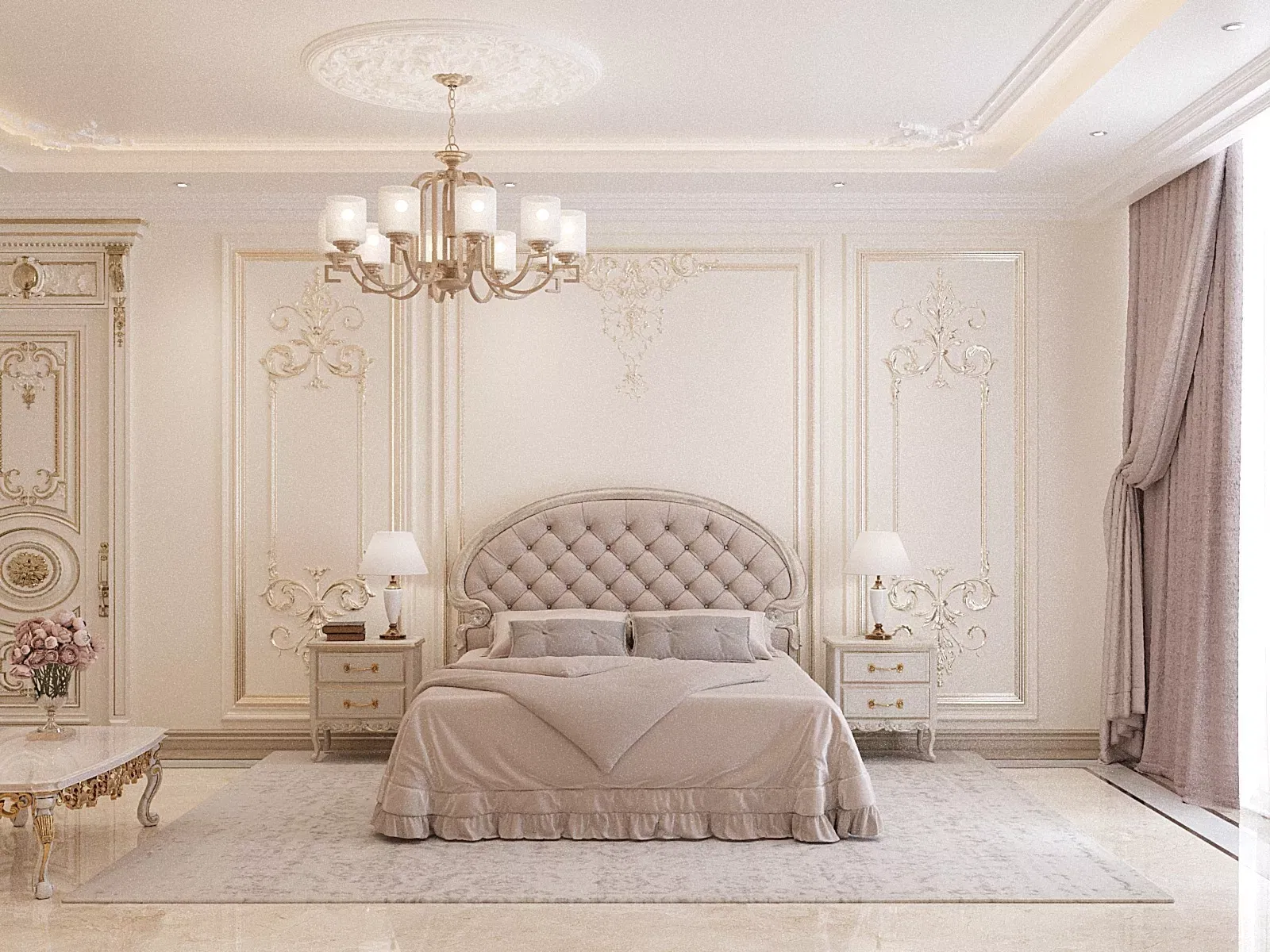 Luxurious Bedroom in Elegant Aesthetic
