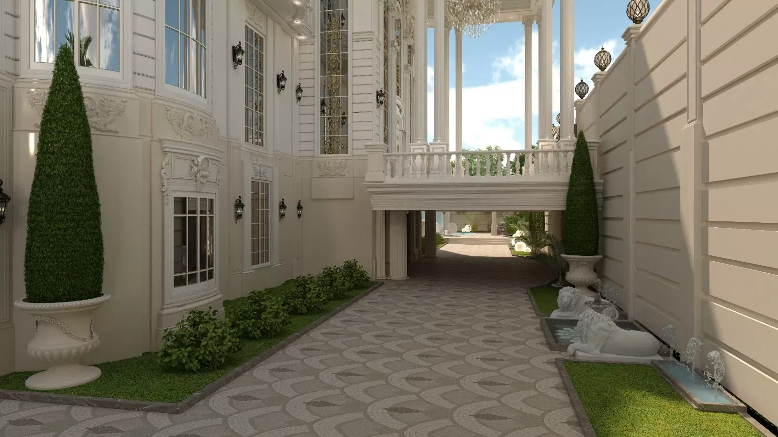 Mansion's Landscape Design
