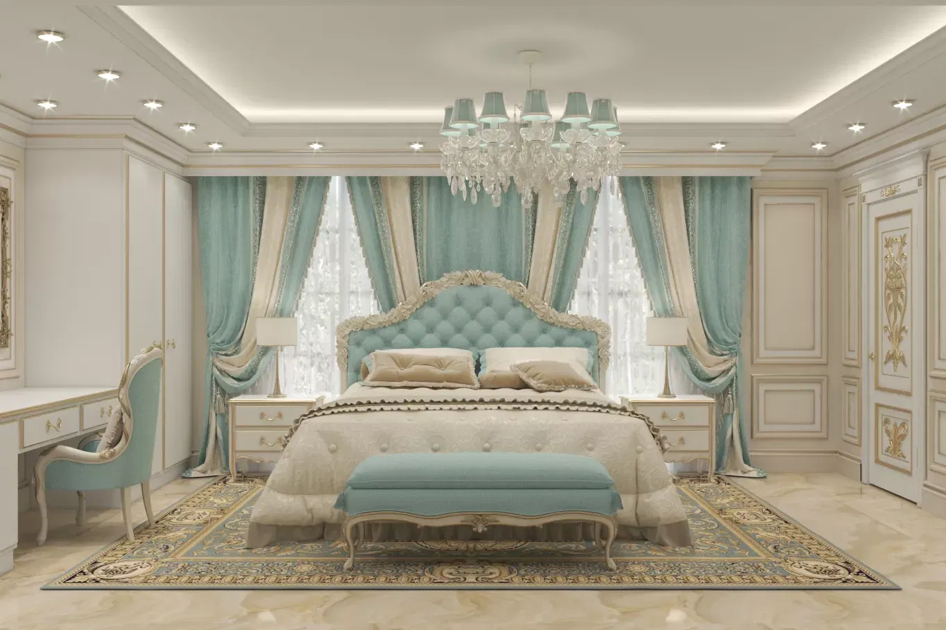 Decorating a Luxury Classic Bedroom Interior Design