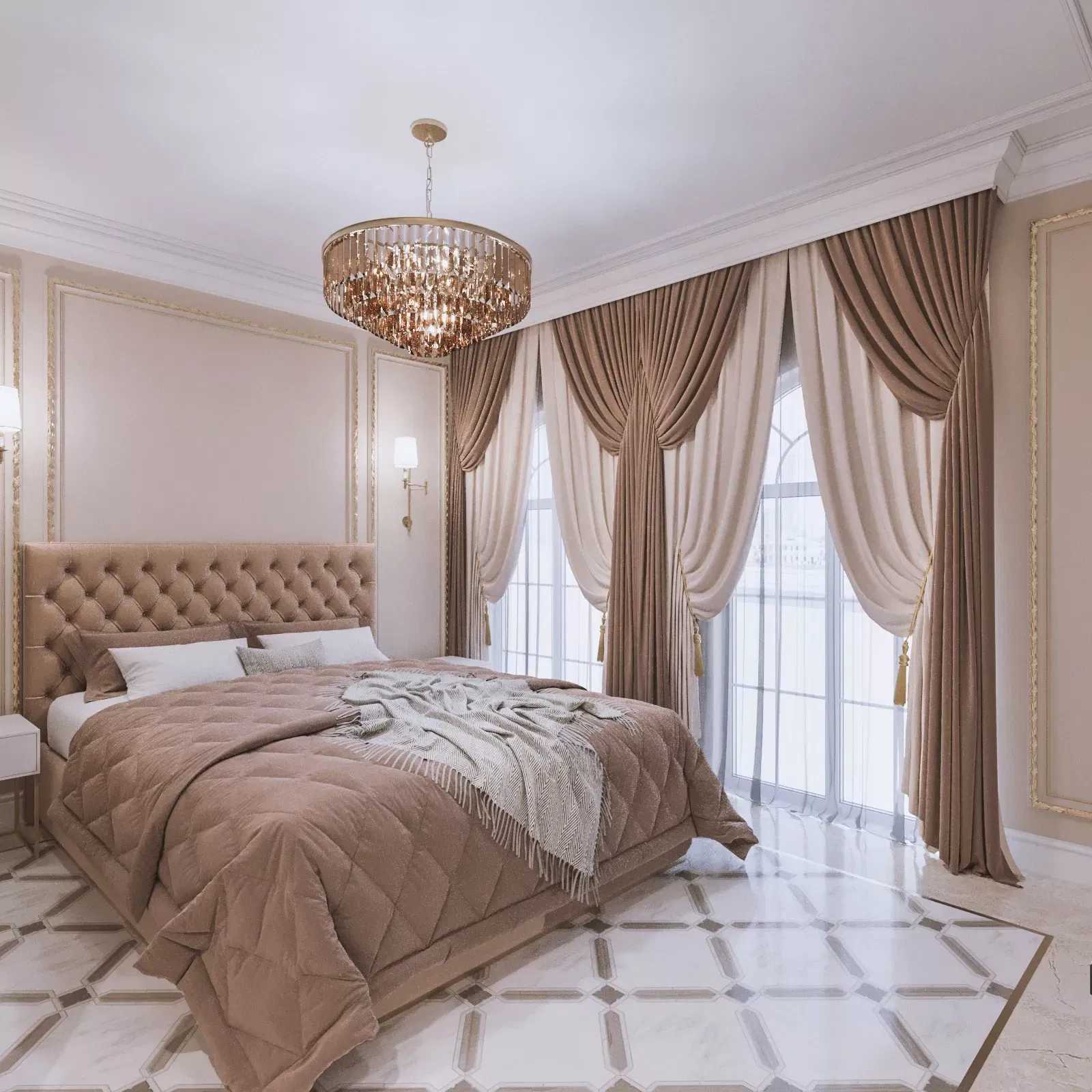 How to Properly Use Brown in Luxury Bedroom Interior Design