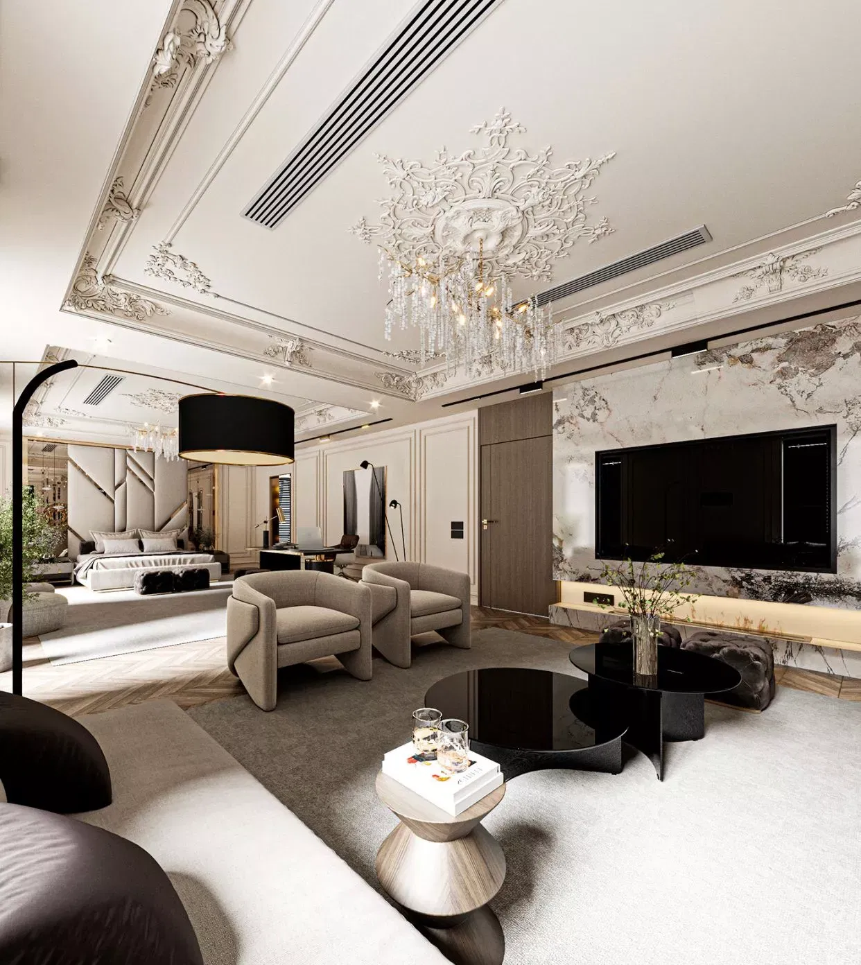 Award Winning Modern Luxury Master Bedroom