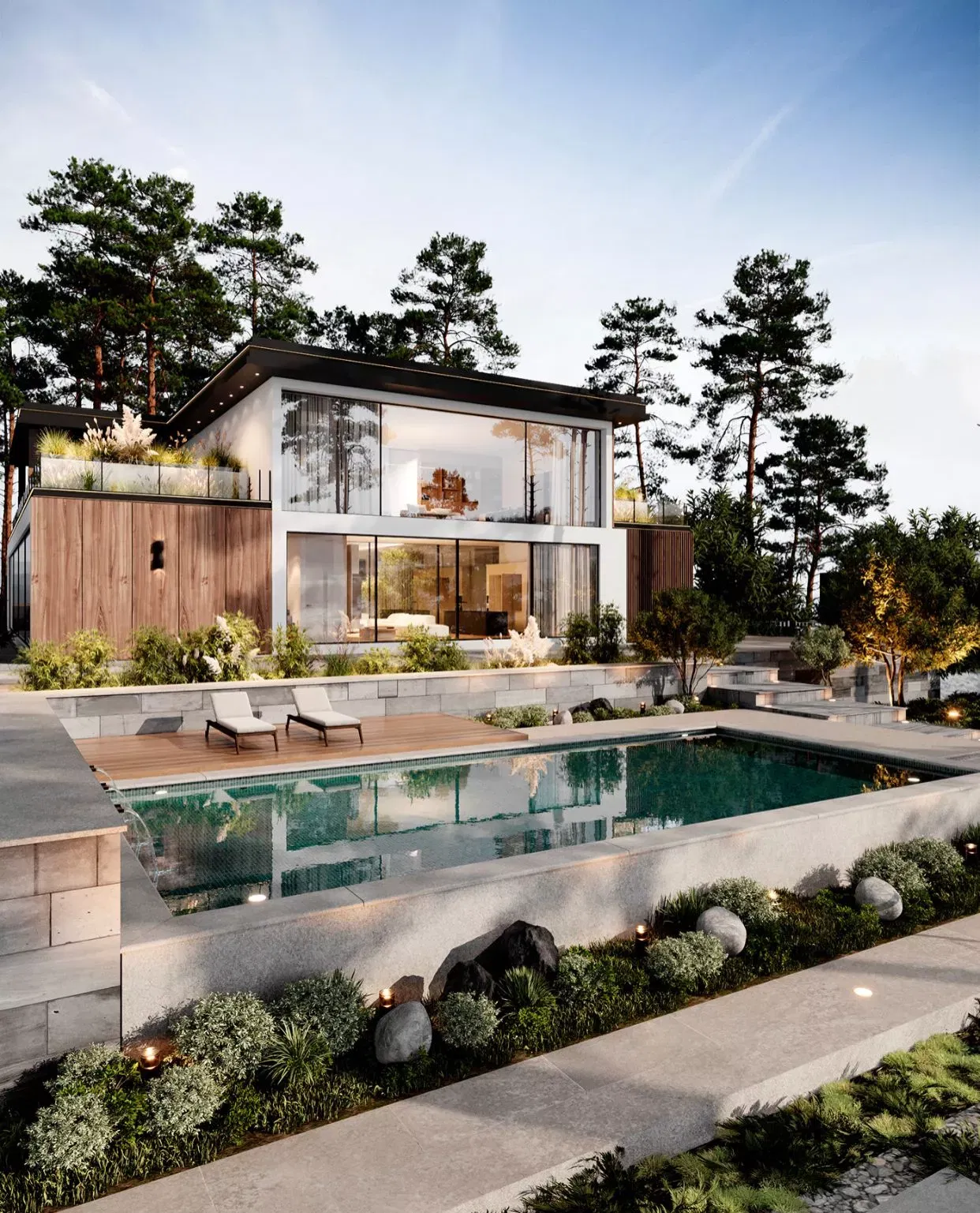 Embrace Modern Paradise Exterior & Landscape Solution