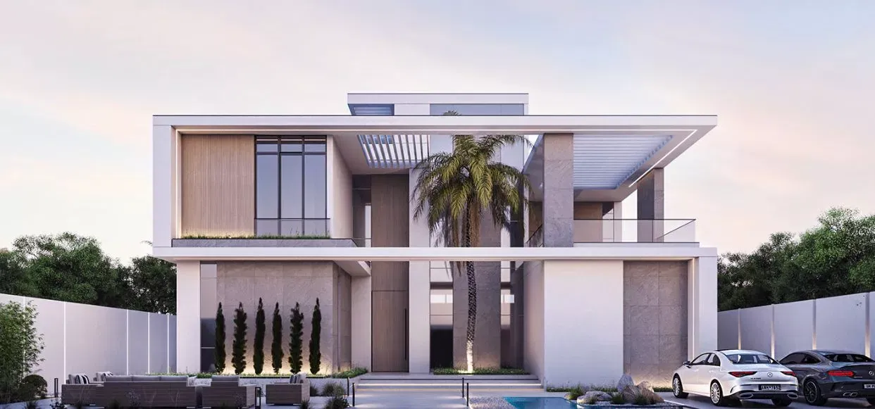 Transcending Boundaries in Modern Villa Exterior and Landscape