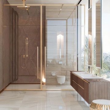 Space Planning Solutions for Master Bathroom Interior Design and Sanitary Solutions