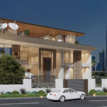 تصميم الواجهات الخارجية لمسكن Bulgari Residence في جزيرة جميرا باي