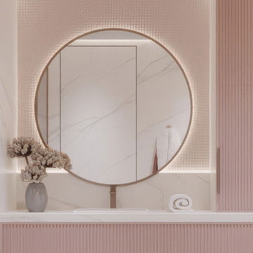 Chic Style Bathroom Interior Design for Girls by Antonovich Group