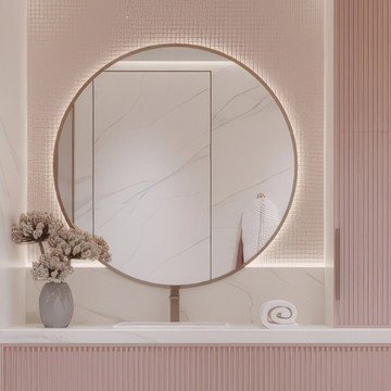Chic Style Bathroom Interior Design for Girls by Antonovich Group