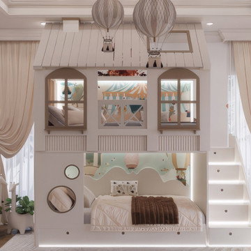Modern Aesthetic Kids' Bedroom Interior Design and Fit-Out