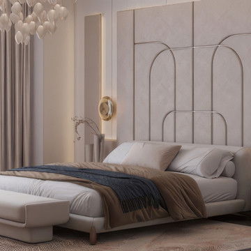 تصميم غرفة نوم عصرية وتنفيذ تشطيبات فاخرة في دبي والإمارات