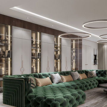 تعظيم الأناقة: تصميم المساحات المفتوحة لغرف المعيشة وغرف الطعام