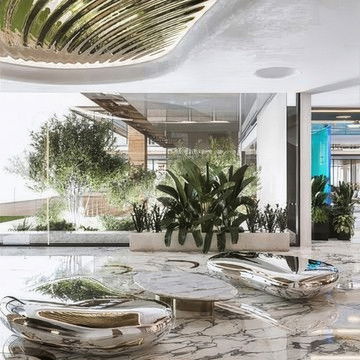 Discover the Future of Living: World Island Villa Interior Design in a Futuristic Underwater Theme