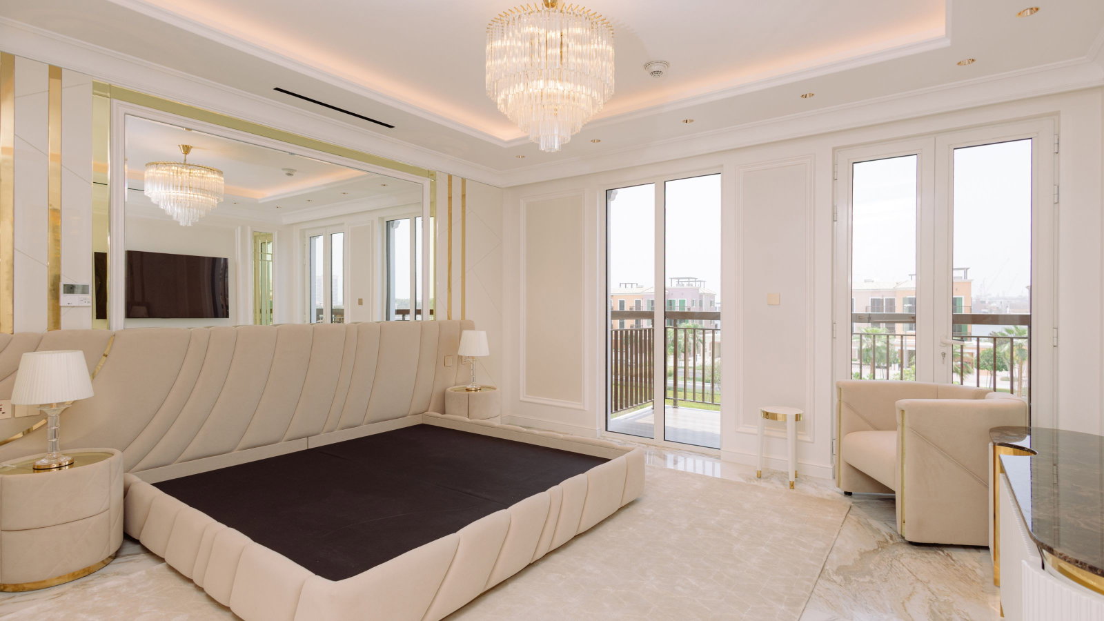 Exquisite Master Bedroom Interior Design in La Mer by the Top Luxury Villa Fit-out Company Dubai