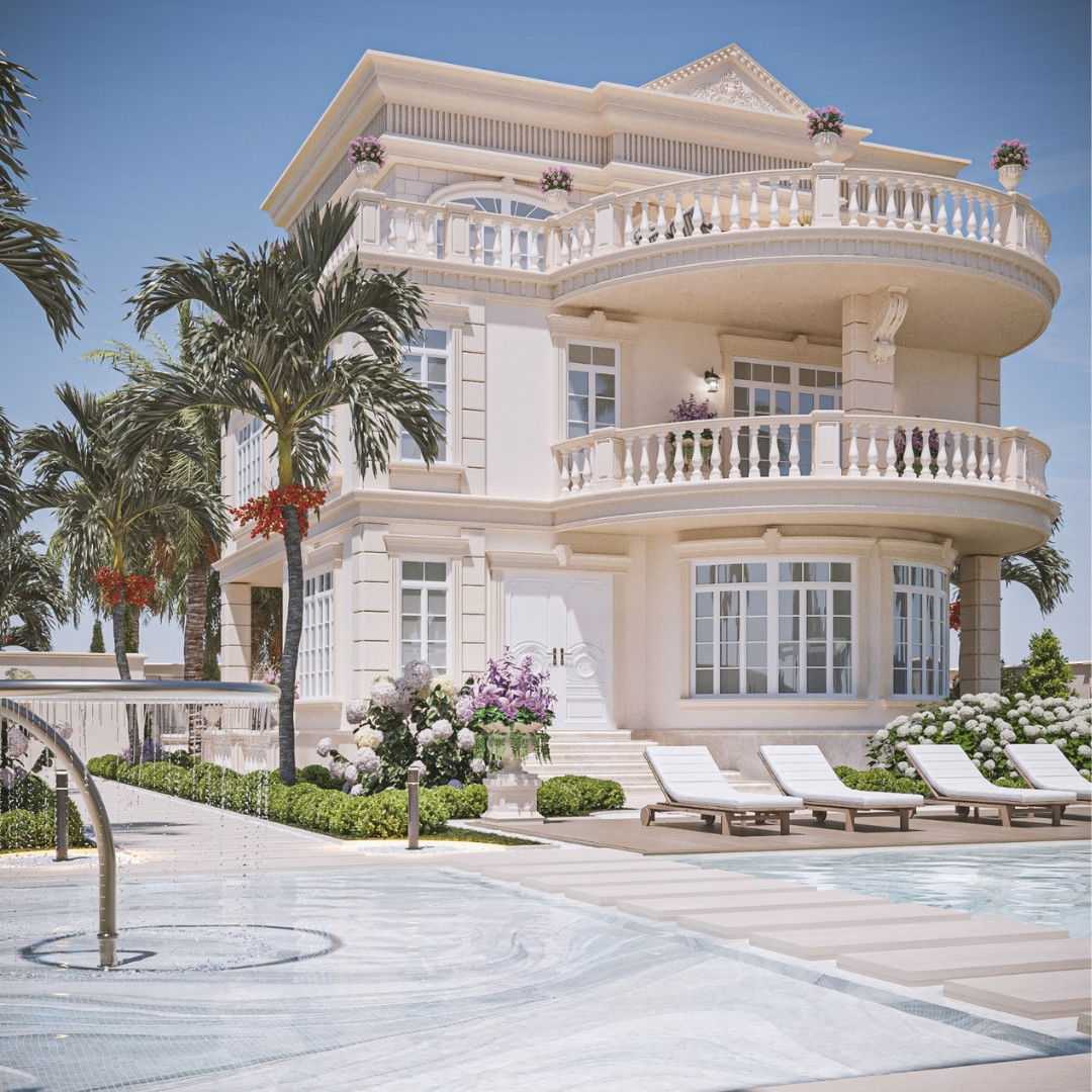 Luxury Villa Exterior and Landscape Design in Fujairah by Antonovich Group