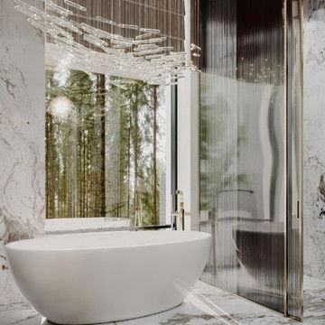 Elevating Bathroom Interiors with Modern Luxury