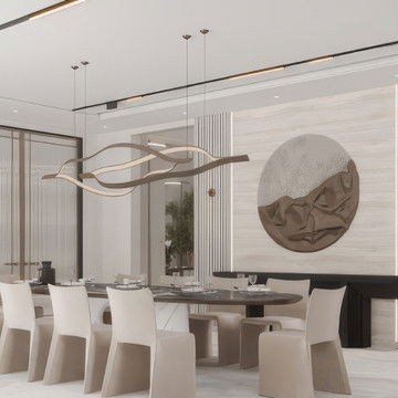 Modern Aesthetic Dining Room Interior Design And Fit-out